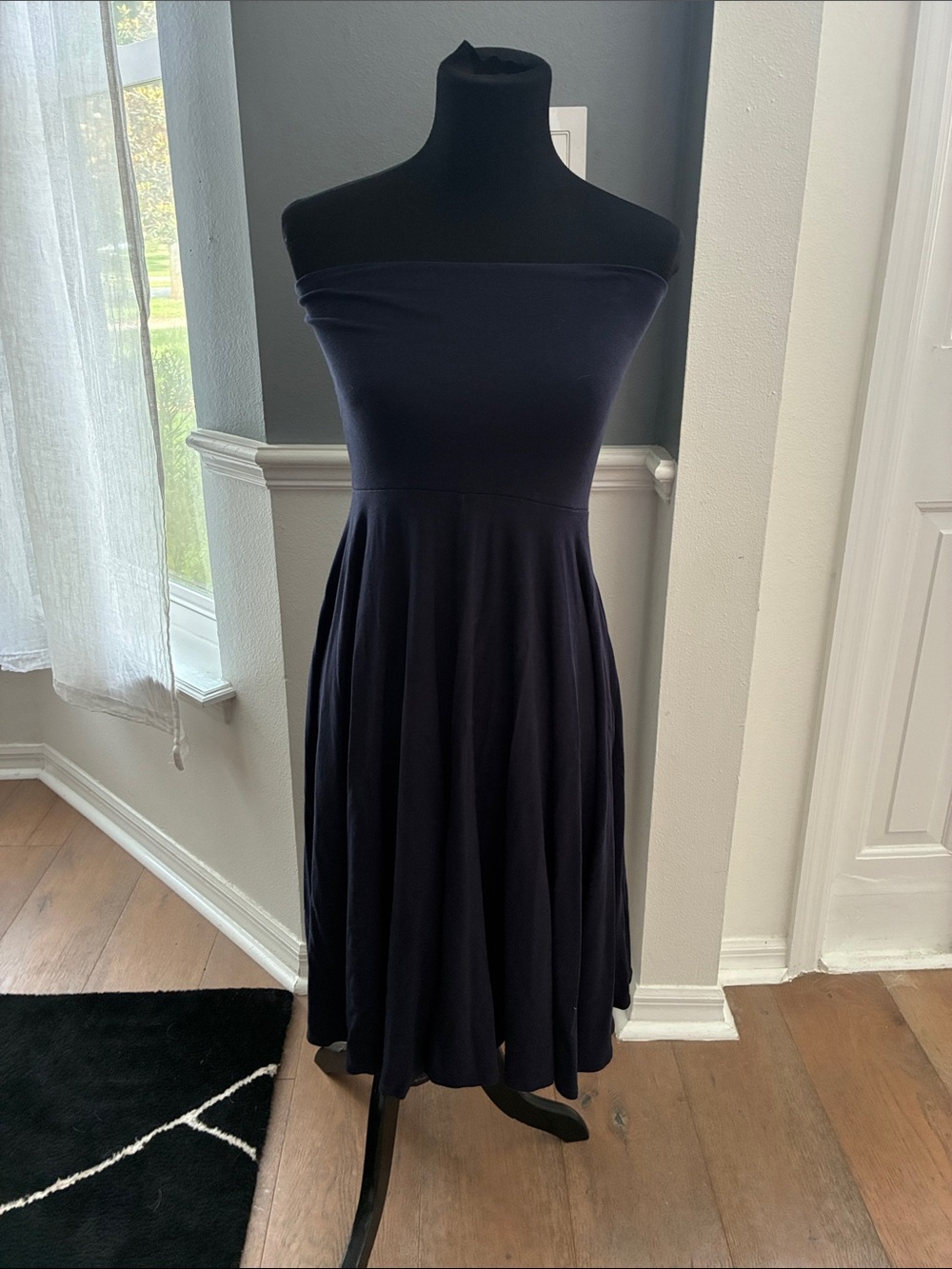 J. Crew Strapless Dress or Skirt Navy Fit-and-Flare Dress